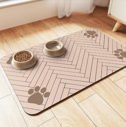 Splash-Proof Pet Feeding Mat — Quick-Drying Floor Protector