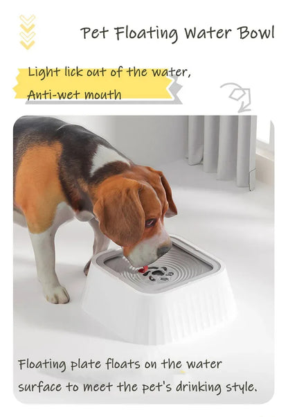 Floating Pet Water Bowl — No-Splash, Anti-Tip (1.3 L)