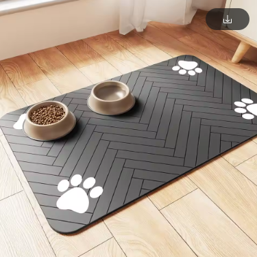 Splash-Proof Pet Feeding Mat — Quick-Drying Floor Protector
