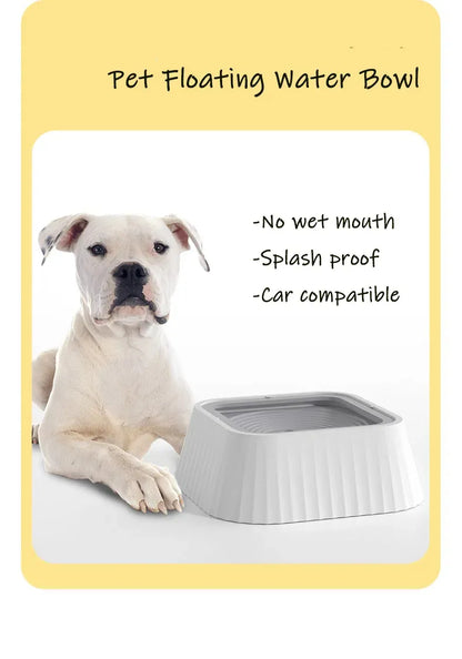 Floating Pet Water Bowl — No-Splash, Anti-Tip (1.3 L)