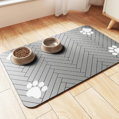 Splash-Proof Pet Feeding Mat — Quick-Drying Floor Protector