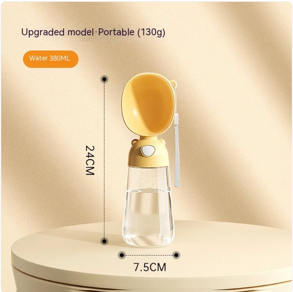 Portable Dog Water Bottle & Travel Feeder — Leak-Proof