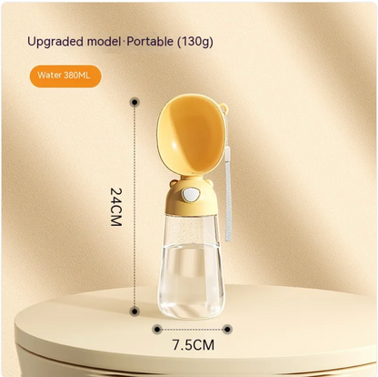 Portable Dog Water Bottle & Travel Feeder — Leak-Proof
