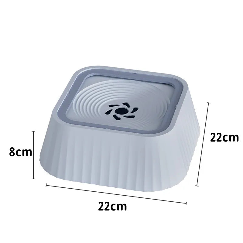 Floating Pet Water Bowl — No-Splash, Anti-Tip (1.3 L)