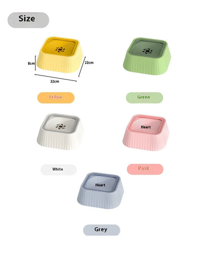 Floating Pet Water Bowl — No-Splash, Anti-Tip (1.3 L)