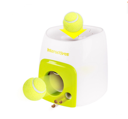 Interactive Ball-Launcher Toy & Auto Feeder for Dogs