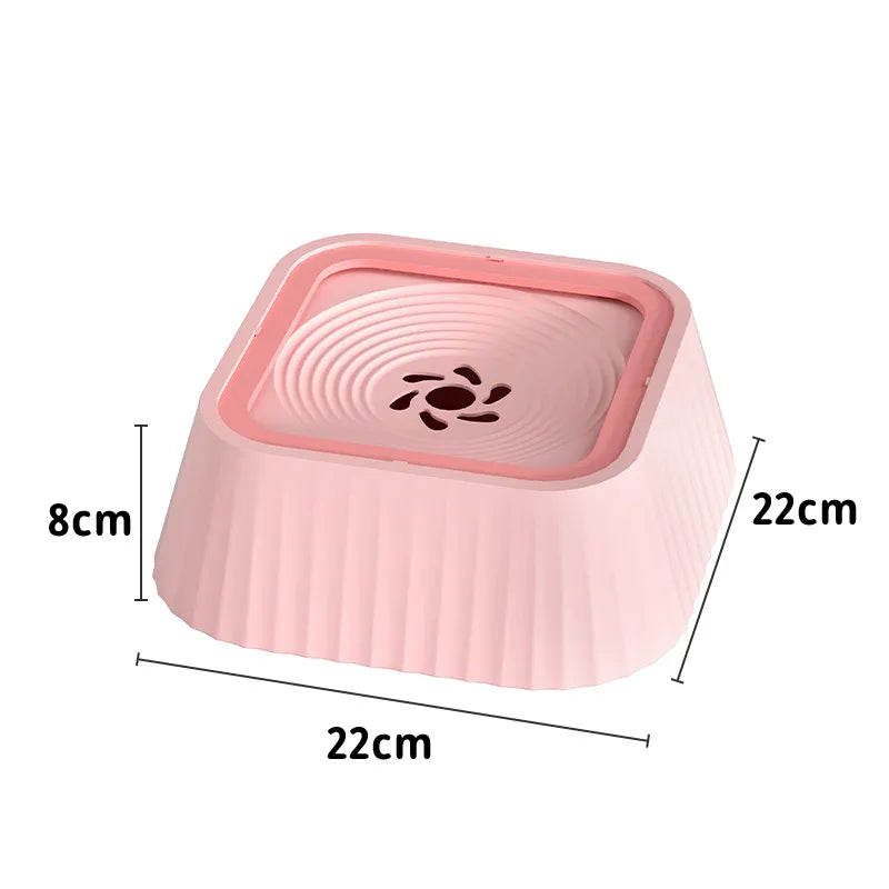 Floating Pet Water Bowl — No-Splash, Anti-Tip (1.3 L)