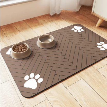 Splash-Proof Pet Feeding Mat — Quick-Drying Floor Protector