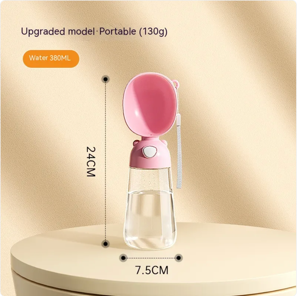 Portable Dog Water Bottle & Travel Feeder — Leak-Proof